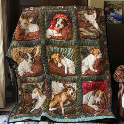 Jack Russell Furry Comforter WN1209024CL Quilt