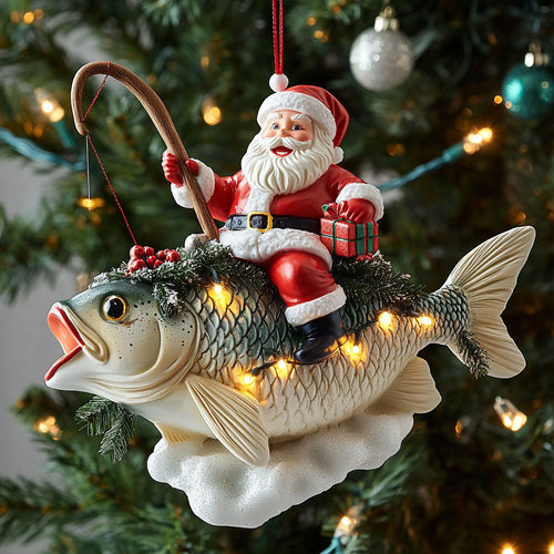 Gift Catch Fishing WN0411035CL Christmas Ornament