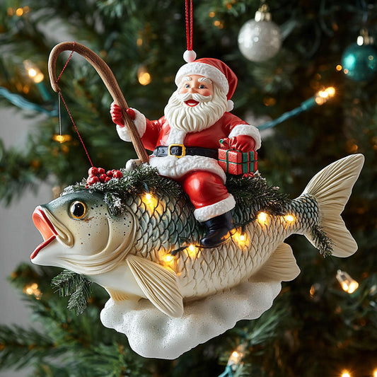 Gift Catch Fishing WN0411035CL Christmas Ornament