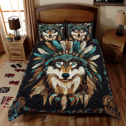 Native American Wolf WJ2709028CL Duvet Cover Set