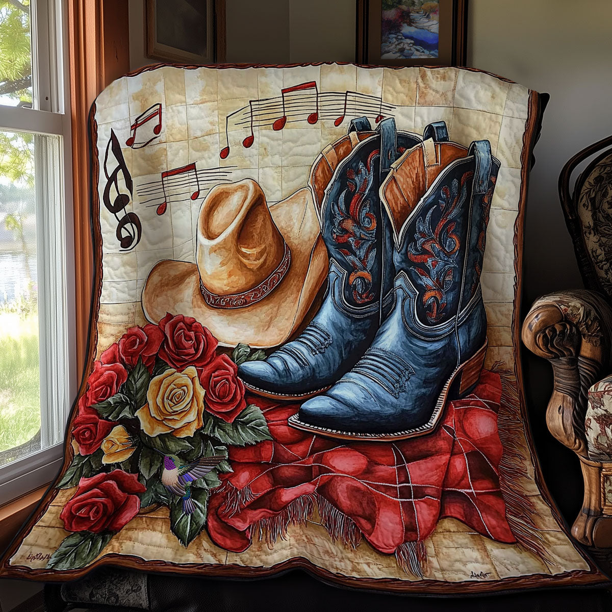 Cowboy Music WY1012030CL Quilt