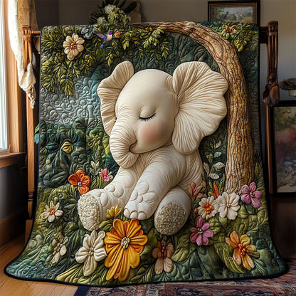 Sleep Baby Elephant WY1511030CL Quilt