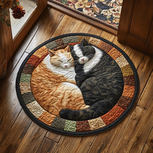 Snuggle Whiskers CP2805031CL Quilted Round Mat