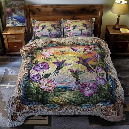 Hummingbird Mystic Bloom WN0310108CL Duvet Cover Set