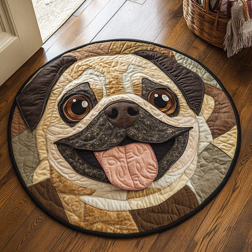 Patch Pug CP0107020CL Quilted Round Mat