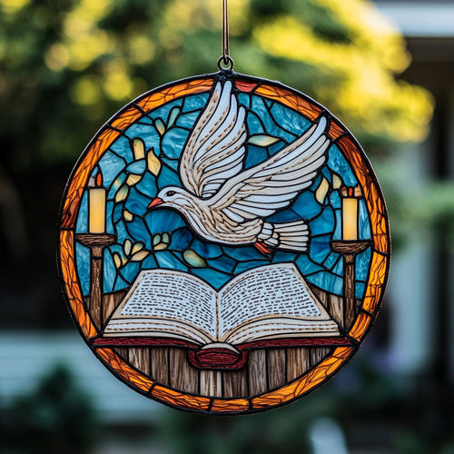 Dove And Book WY1401012CL Suncatcher