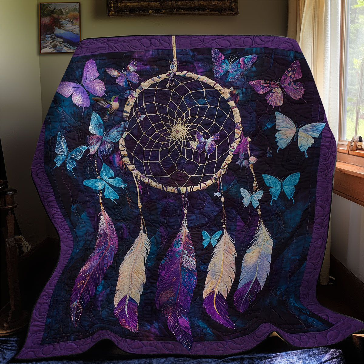 Dreamcatcher Butterfly WY2110022CL Quilt