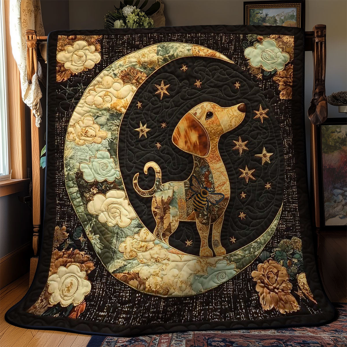 Night Sky Dachshund WN2312017CL Quilt