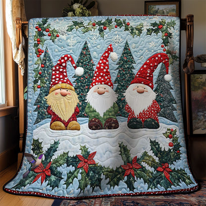 Holiday Gnome Joy WN0512064CL Quilt