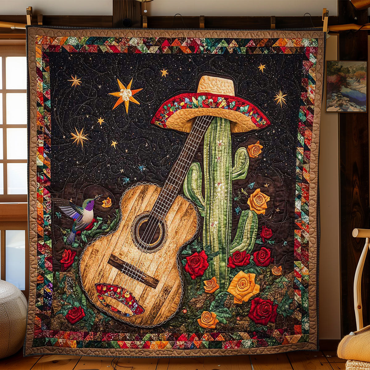 Rustic Guitar WN2011146CL Quilt