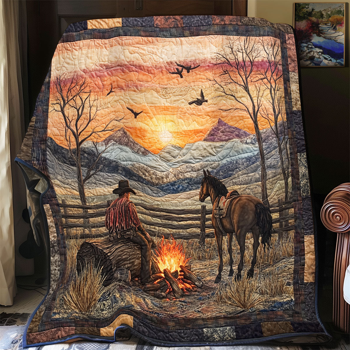 Cowboy Sunset WX3012010CL Quilt
