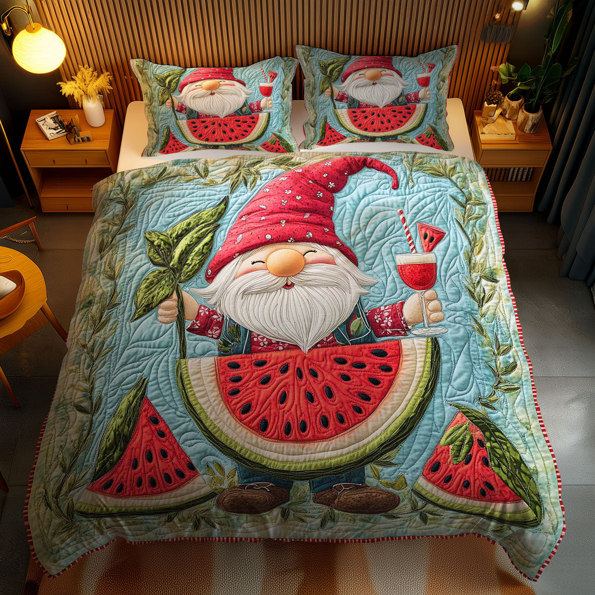 Melon Party Gnome WN1701139CL Duvet Cover Set