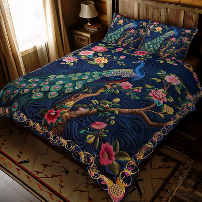 Flower Peacock WJ2309033CL Duvet Cover Set