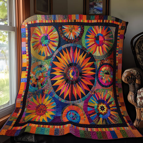 Colorful Flower Trigger Abstract WY1811029CL Quilt