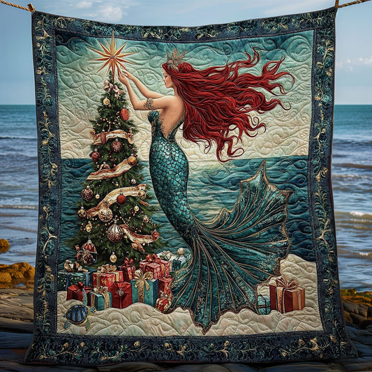 Mermaid Christmas Tree WY1012038CL Quilt