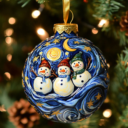 Cozy Shine Snowman WN0511018CL Christmas Ornament