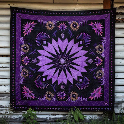 Native American Purple Star WJ2009018CL Quilt