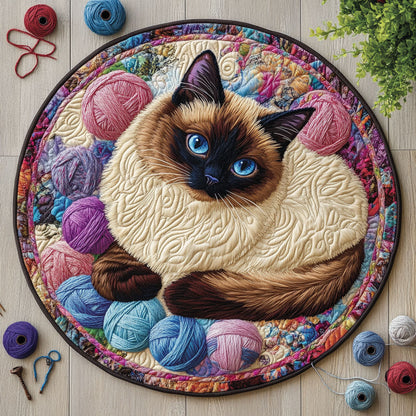 Yarn Cat CW0906050CL Quilted Round Mat