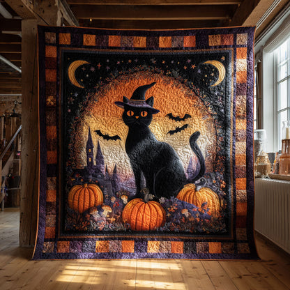 Enchanted Cat Night CW1109047CL Quilt