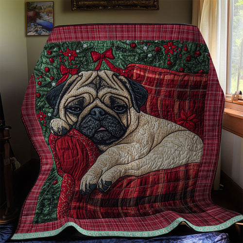 Sleeping Pug WX0911034CL Quilt