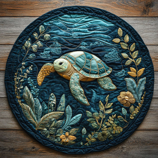 Charming Under Sea CP0505024CL Quilted Round Mat
