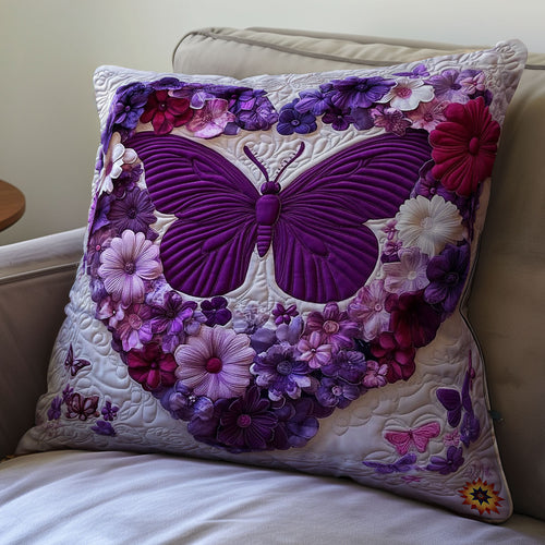 Heart Butterfly WY0912084CL Quilt Pillow Case