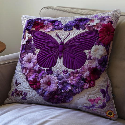 Heart Butterfly WY0912084CL Quilt Pillow Case