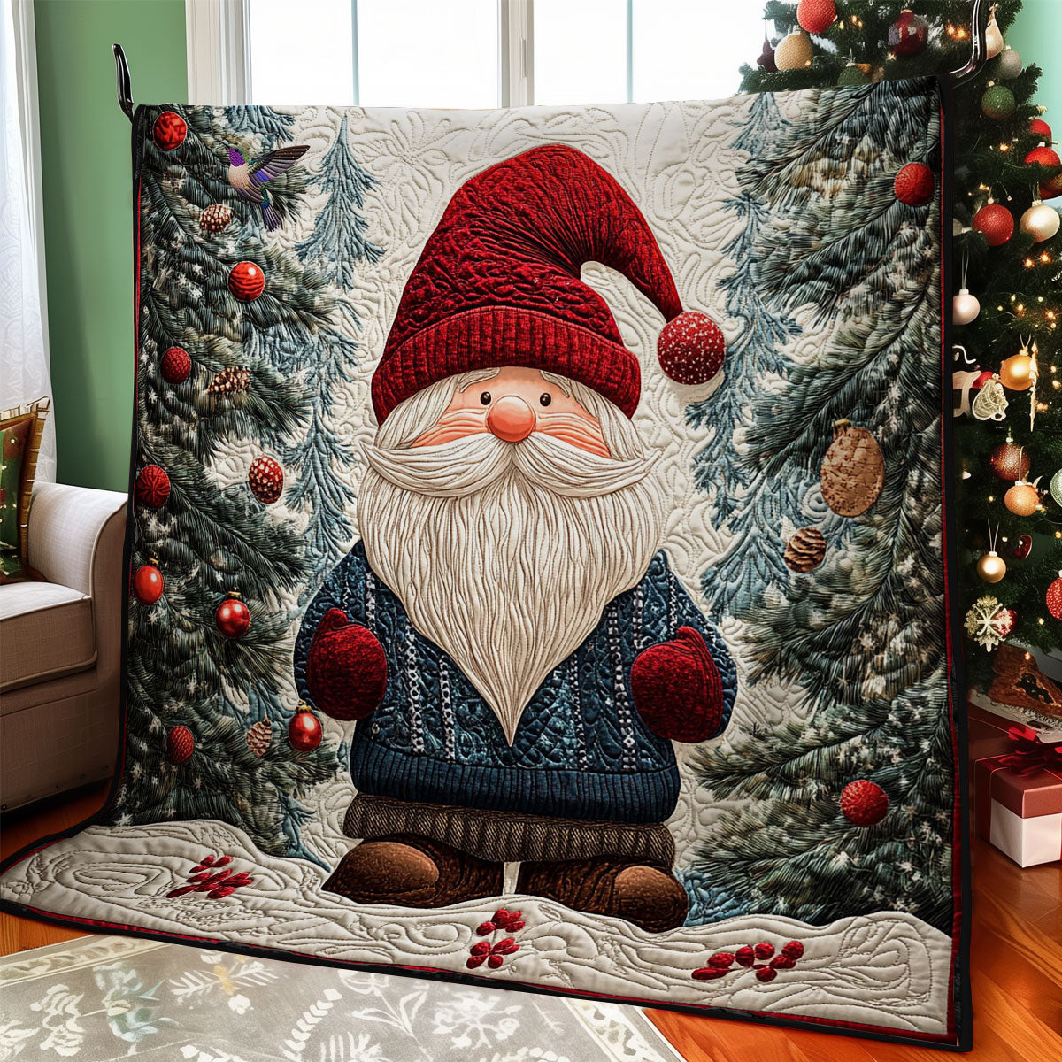 Christmas Gnome WY1012024CL Quilt