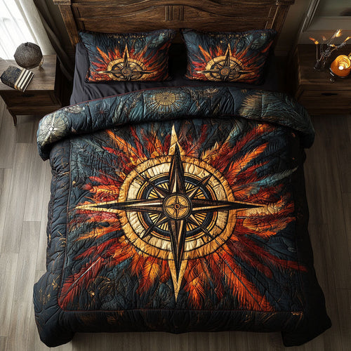 Mystic Compass Native American WY2101028CL Duvet Cover Set