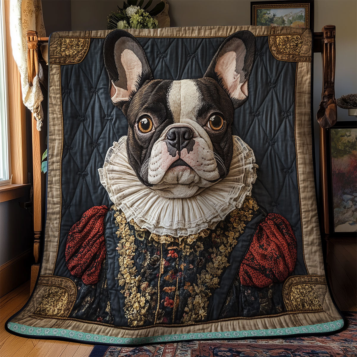 Knight French Bulldog WN2509051CL Quilt