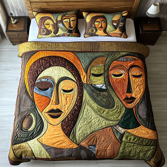 Abstarct Women Portrait WY0602001CL Duvet Cover Set