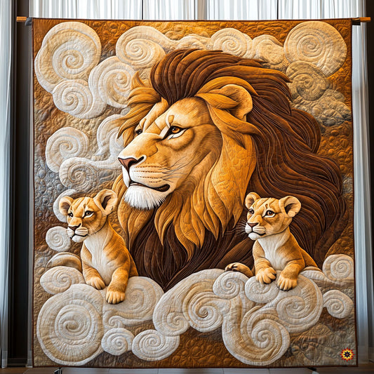 Lion Family WJ1211022CL Quilt