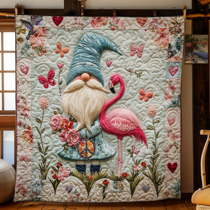 Flamingo Gnome Harmony WN1112039CL Quilt