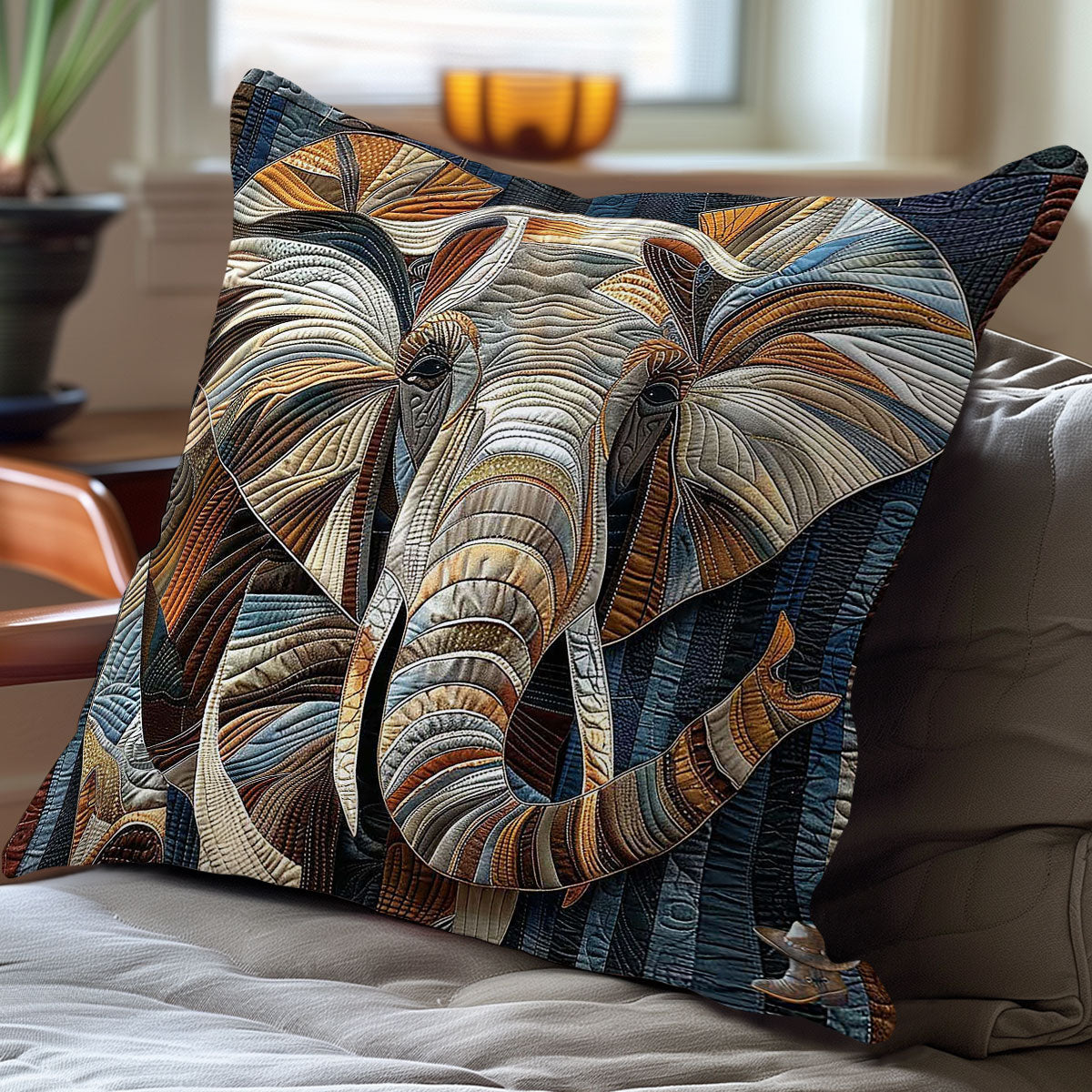 Elephant Wanderer WN0310102CL Quilt Pillow Case