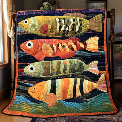 Vibrant Fish WX2001076CL Quilt