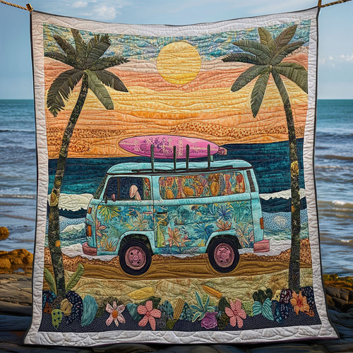 Camping Van In Beach WY1202081CL Quilt