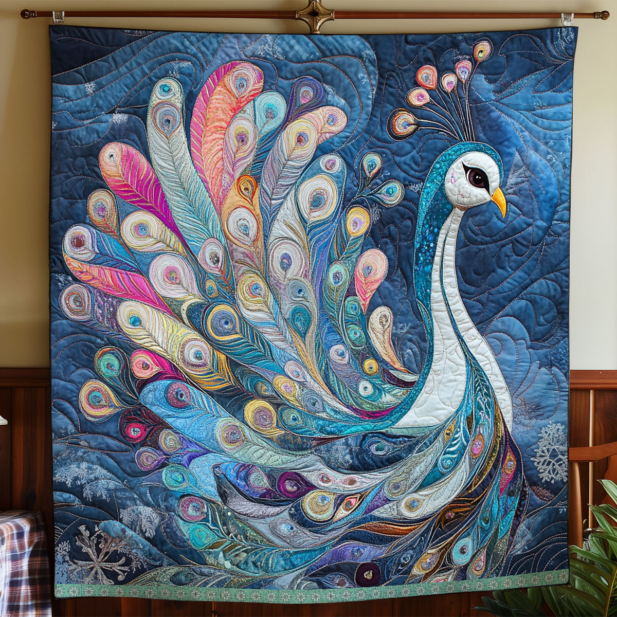 Pretty Peacock WX1712033CL Quilt