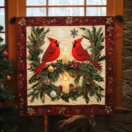 Christmas Cardinal Bird WJ0312002CL Quilt