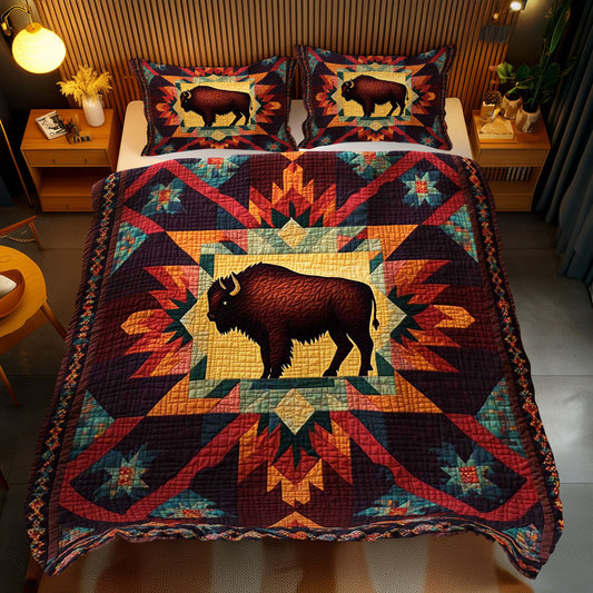 Native American Bison WJ0110028CL Duvet Cover Set