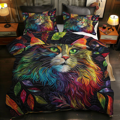 Mystic Colorful Cat WN0710087CL Duvet Cover Set