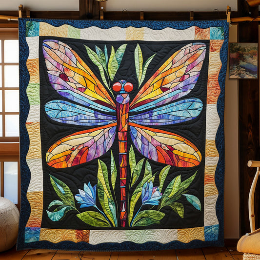 Colorful Abstract Dragonfly WY2702046CL Quilt