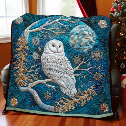 Torquoise Snow Owl WP0609042CL Quilt