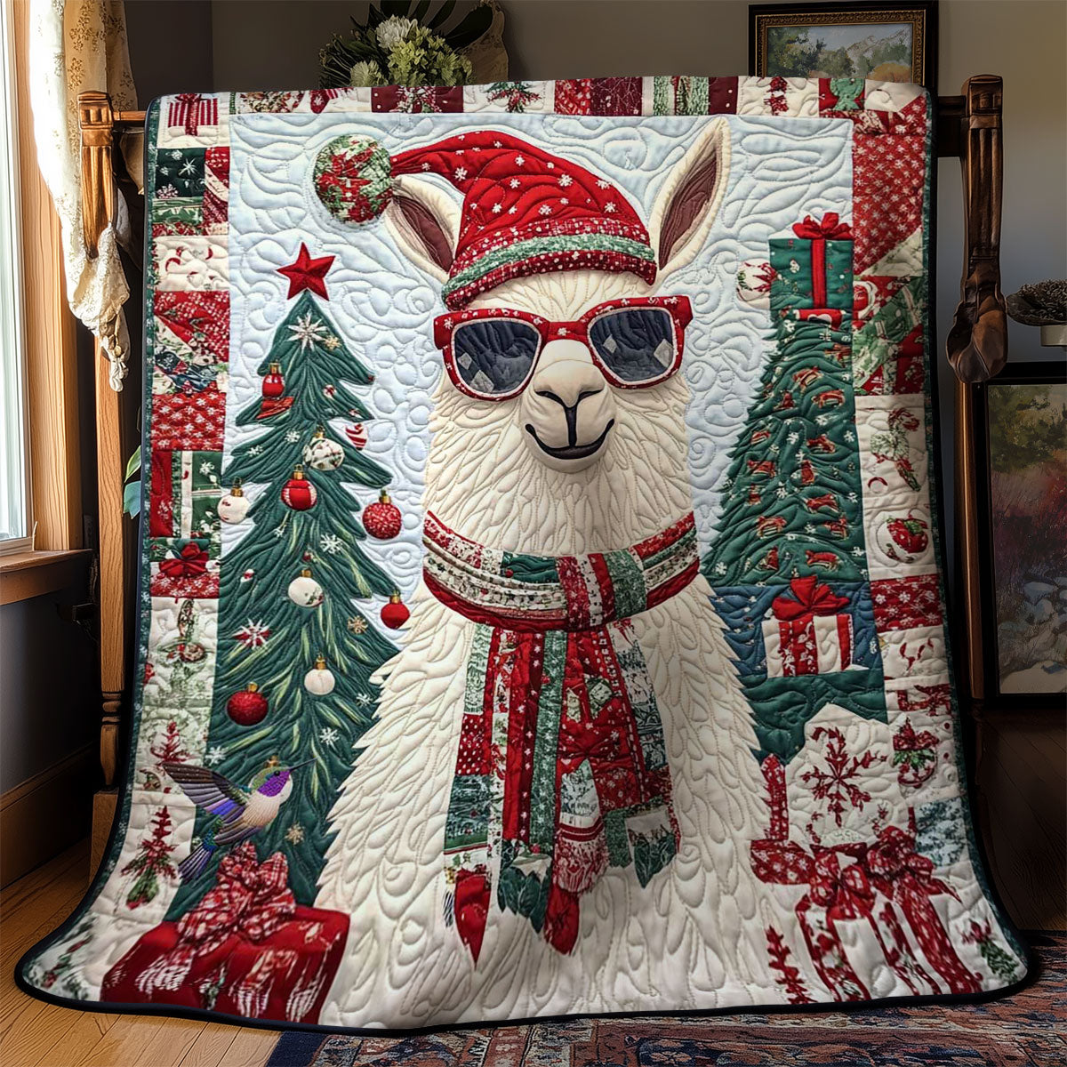 Christmas Chic Llama WN1312039CL Quilt