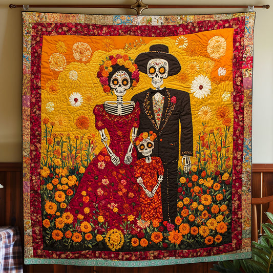 Skull Day Of The Dead WX1312045CL Quilt
