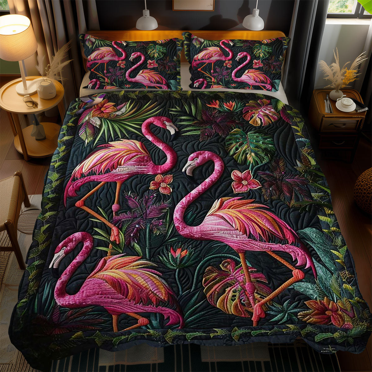 Lush Flamingo WN1510045CL Duvet Cover Set