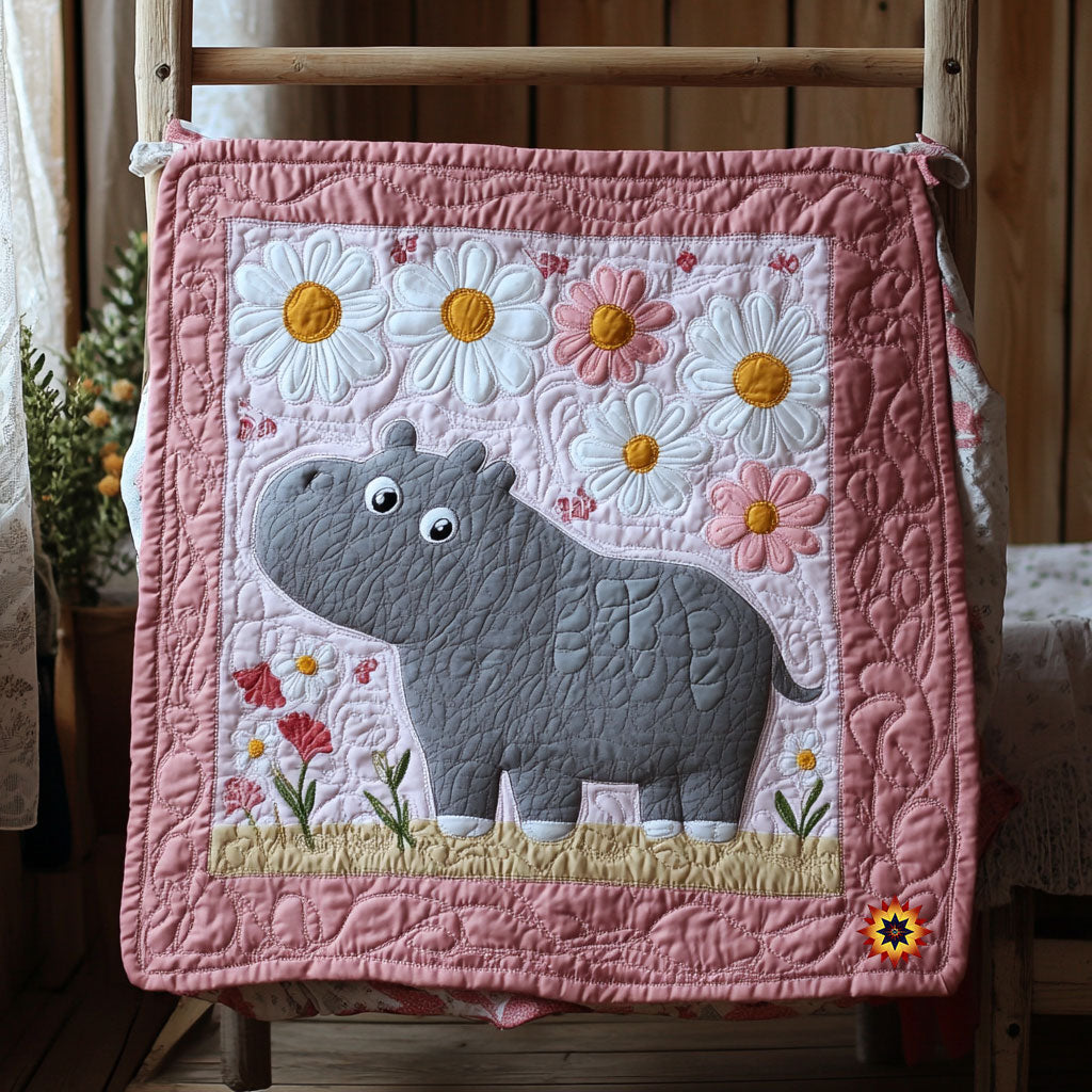 Cute Hippo WY1911026CL Quilt