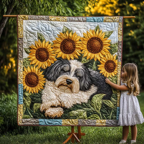 Miniature Schnauzer Sunflower Whisper WN2809065CL Quilt