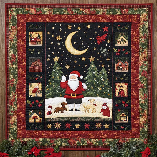 Dog's Starry Christmas Eve WN2709161CL Quilt