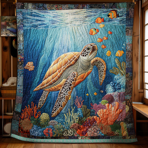 Turtle Sea WX1511043CL Quilt