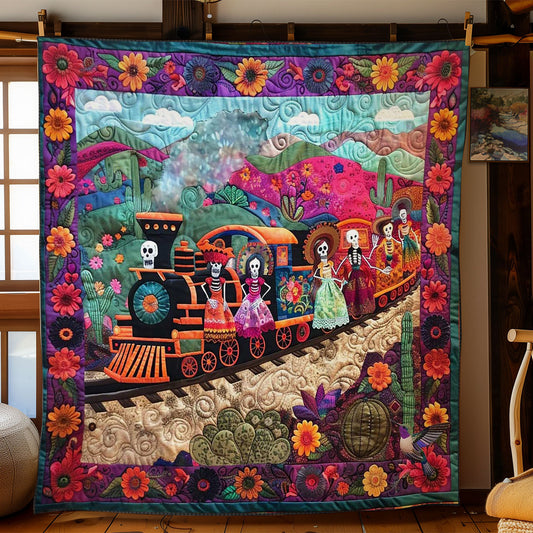 Day Of The Dead Train Journey WN2610045CL Quilt